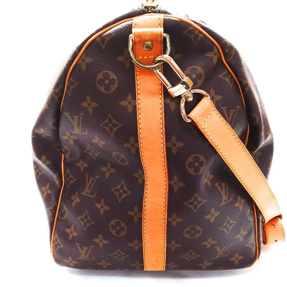 Louis Vuitton Keepall Bandouliere 55 Monogram Travel Bag #MN899