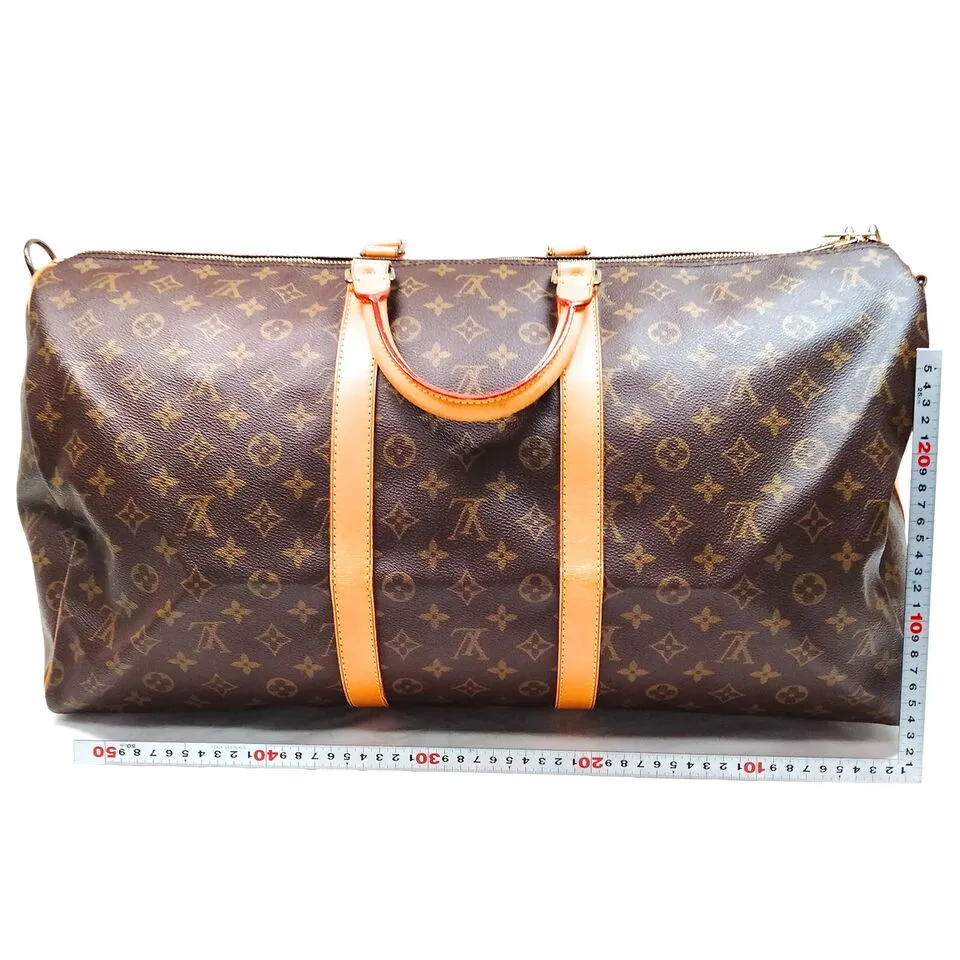 Louis Vuitton Keepall Bandouliere 55 Monogram Travel Bag #MN899