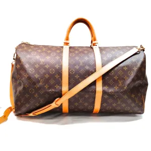 Louis Vuitton Keepall Bandouliere 55 Monogram Travel Bag #MN899