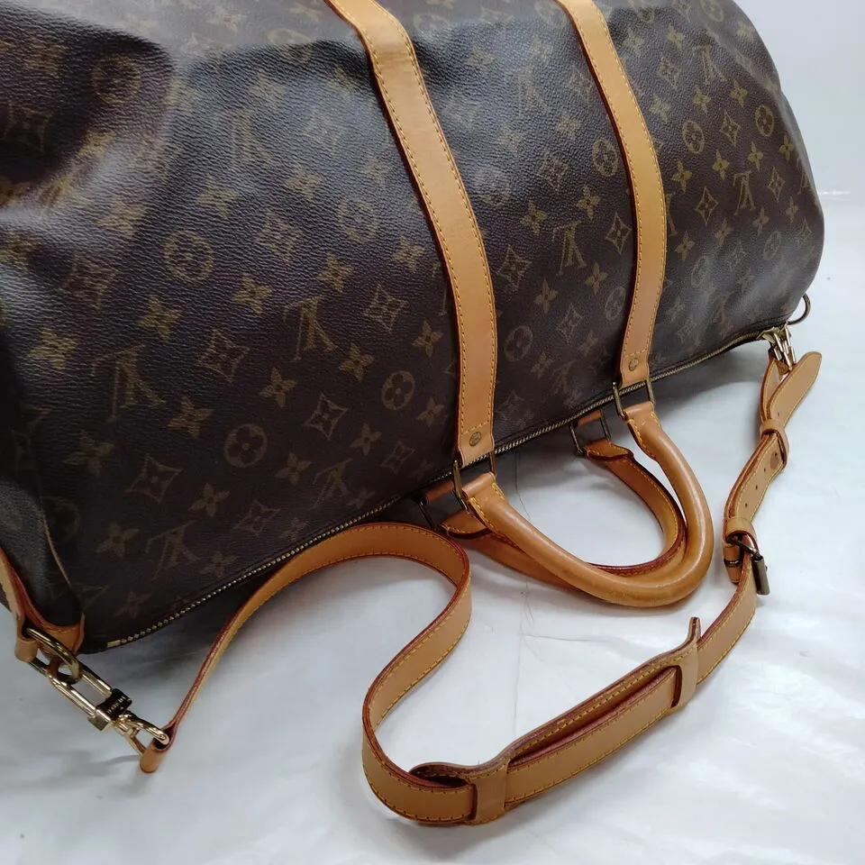 Louis Vuitton Keepall Bandouliere 55 Monogram Travel Bag #MN899