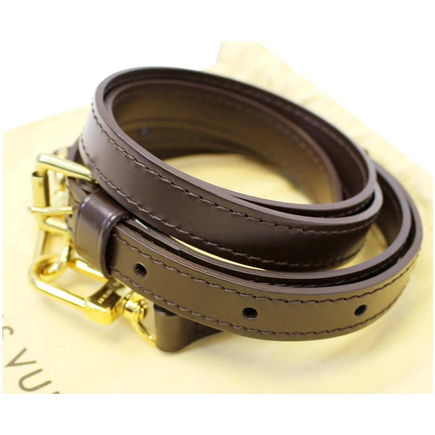Louis Vuitton Leather Brown Shoulder Strap