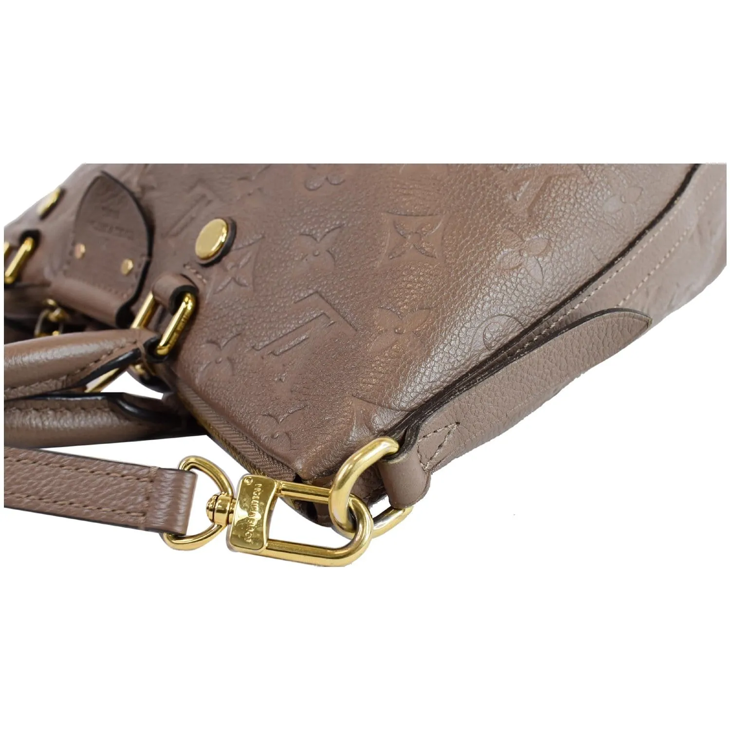 LOUIS VUITTON Mazarine PM Monogram Empreinte Shoulder Bag Taupe