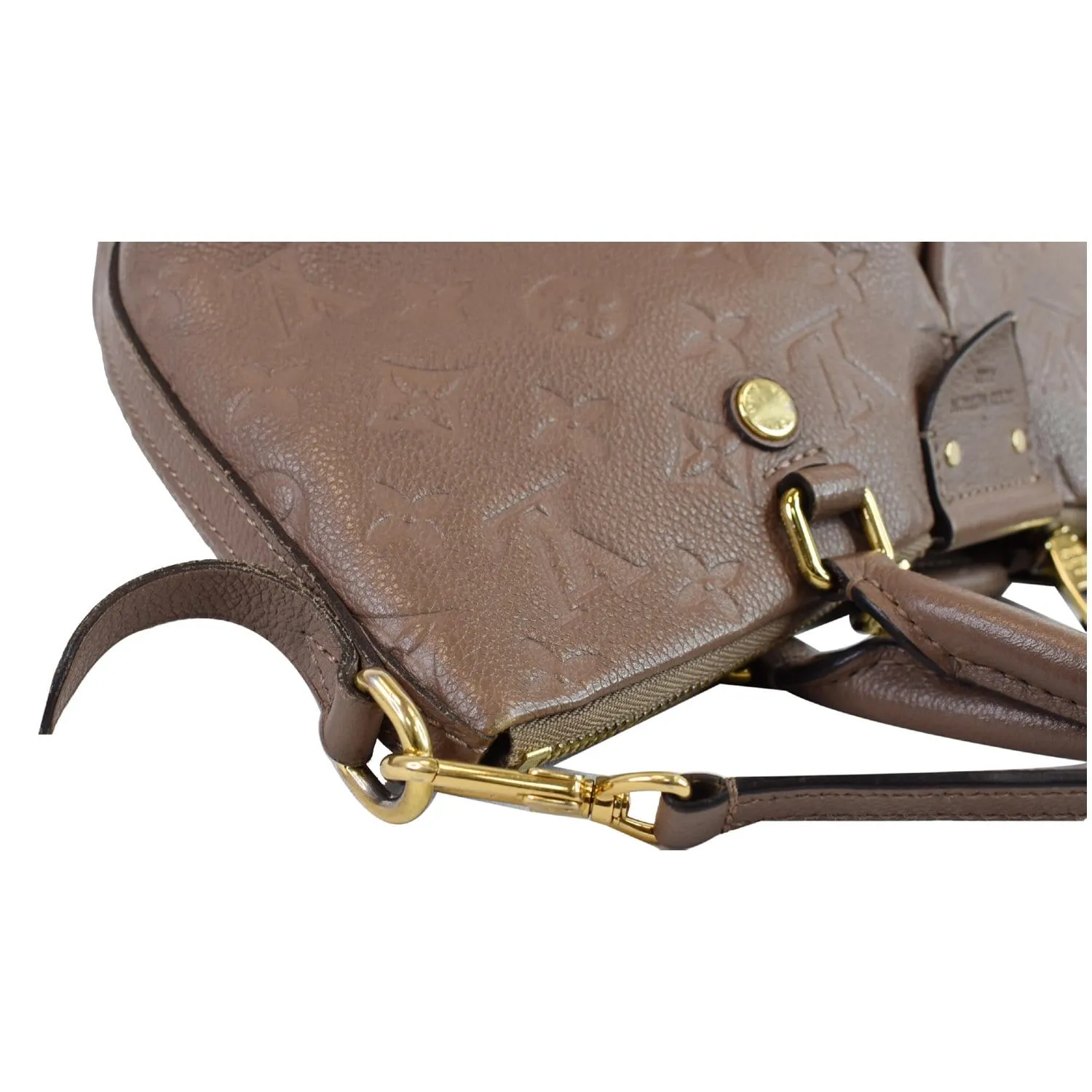 LOUIS VUITTON Mazarine PM Monogram Empreinte Shoulder Bag Taupe