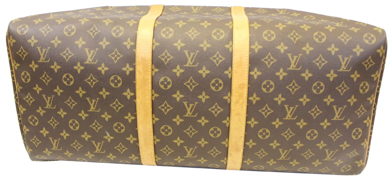 LOUIS VUITTON Monogram Canvas Brown Keepall 60 Travel Bag - Sale