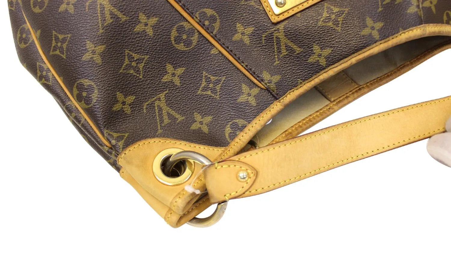 LOUIS VUITTON Monogram Galliera PM Brown Shoulder Handbag