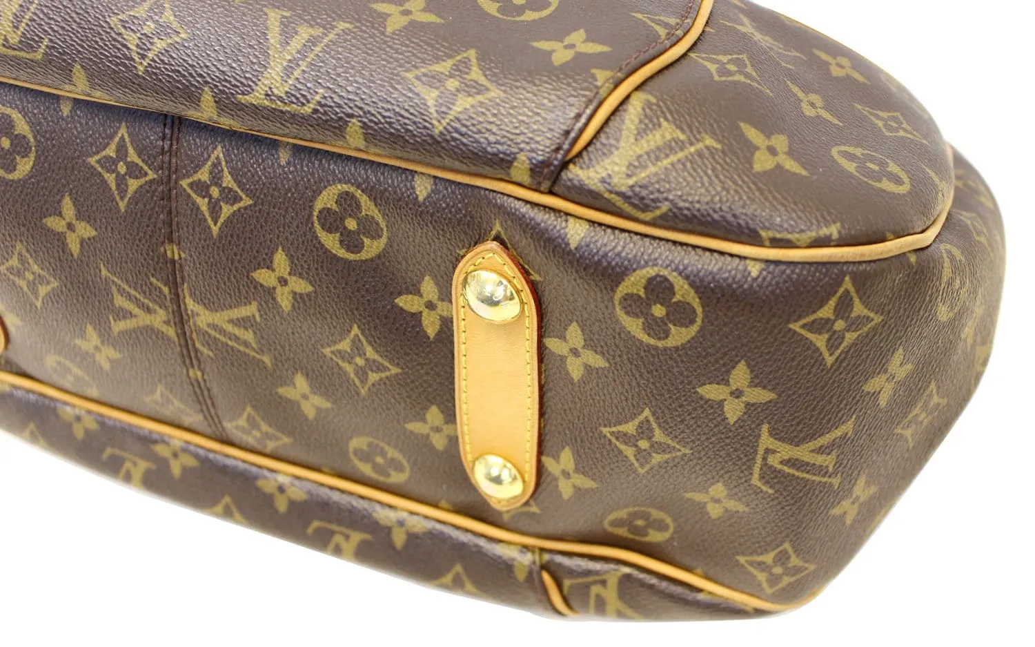 LOUIS VUITTON Monogram Galliera PM Brown Shoulder Handbag