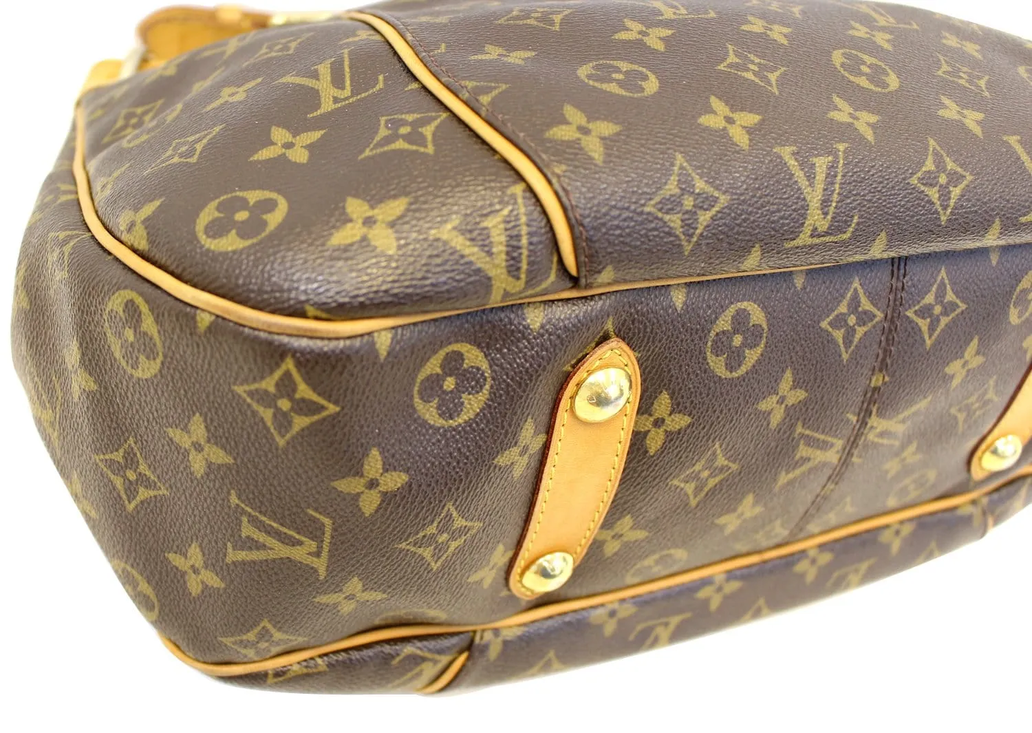 LOUIS VUITTON Monogram Galliera PM Brown Shoulder Handbag