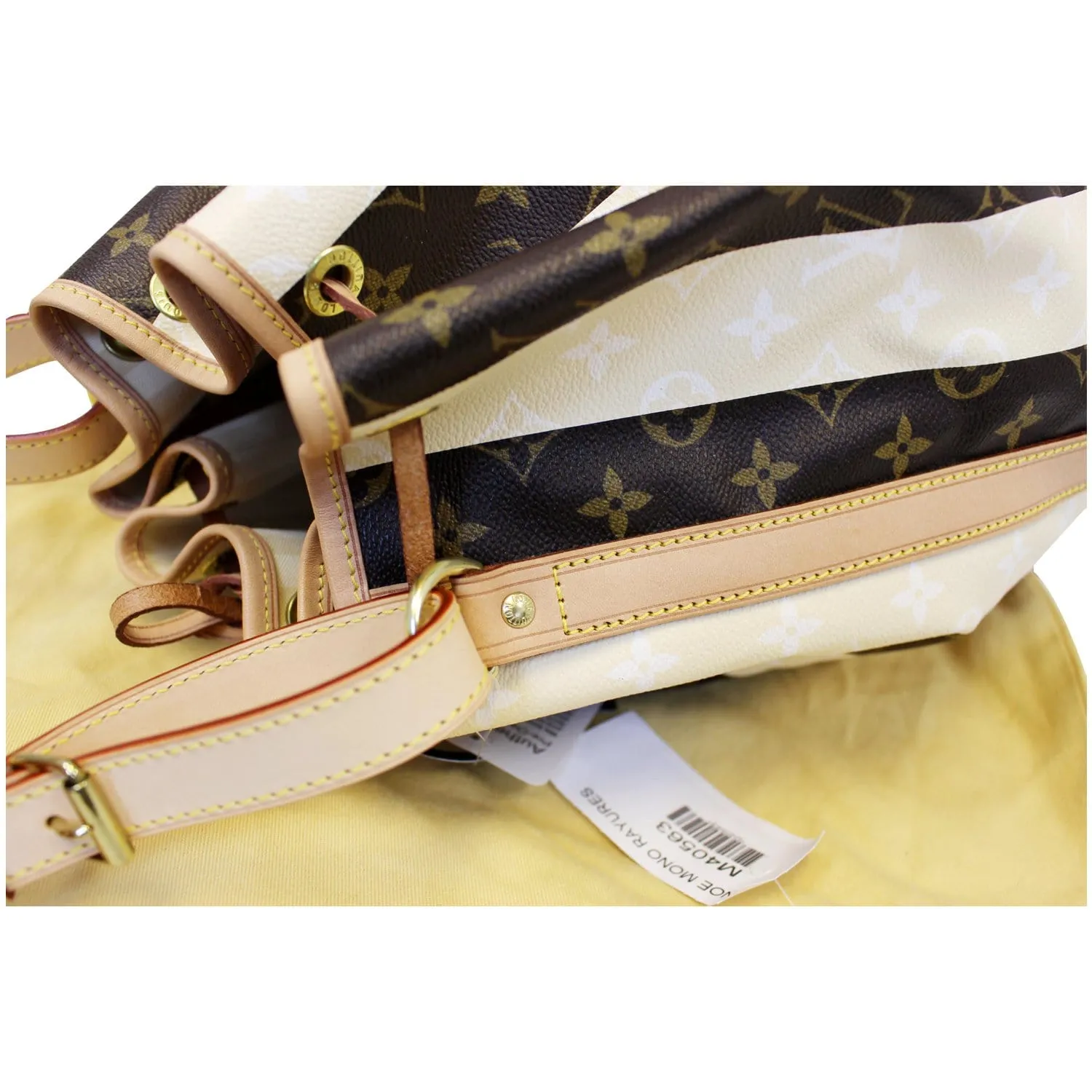 LOUIS VUITTON Noe Large Monogram Rayure Shoulder Bag