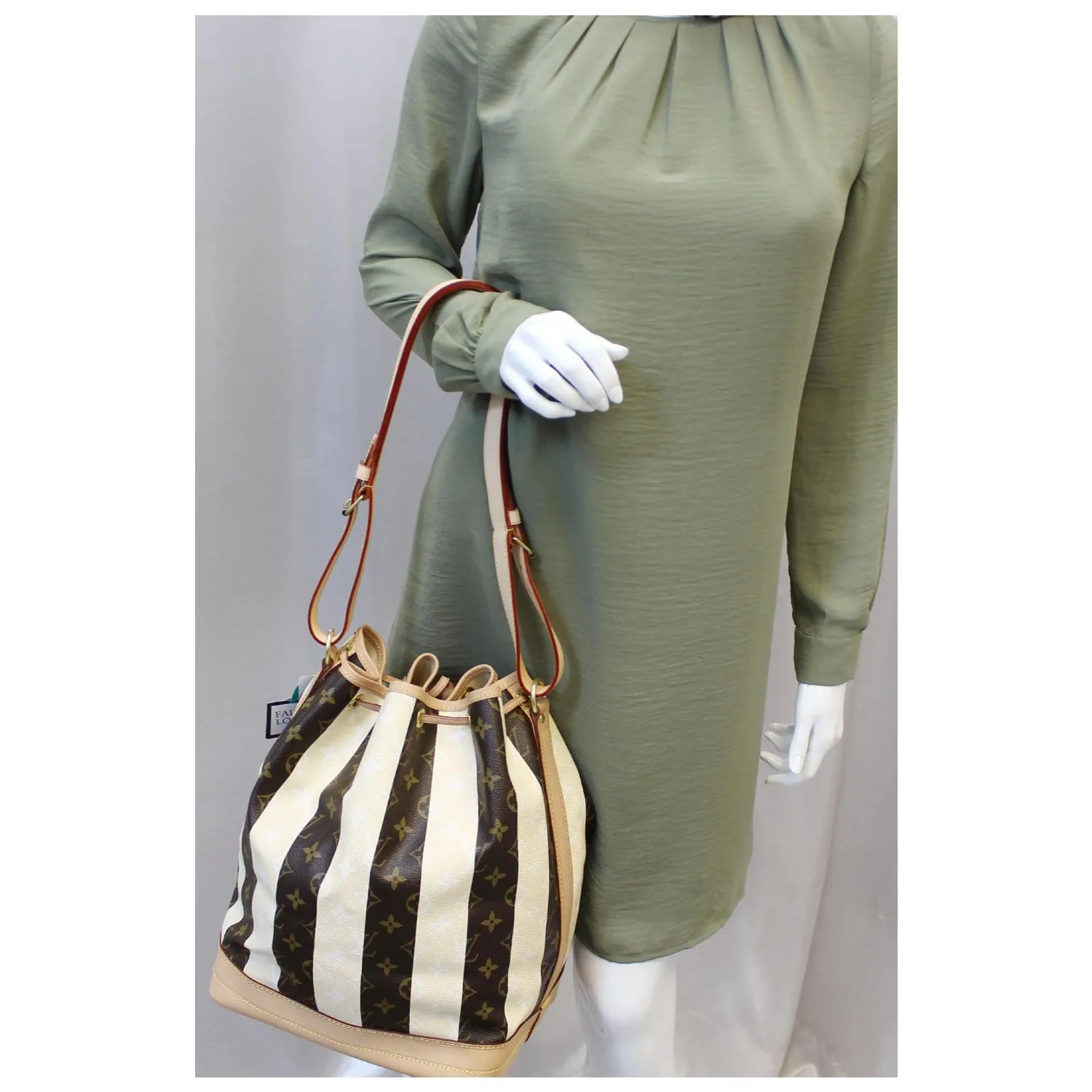 LOUIS VUITTON Noe Large Monogram Rayure Shoulder Bag