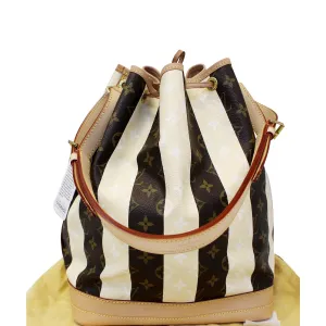LOUIS VUITTON Noe Large Monogram Rayure Shoulder Bag