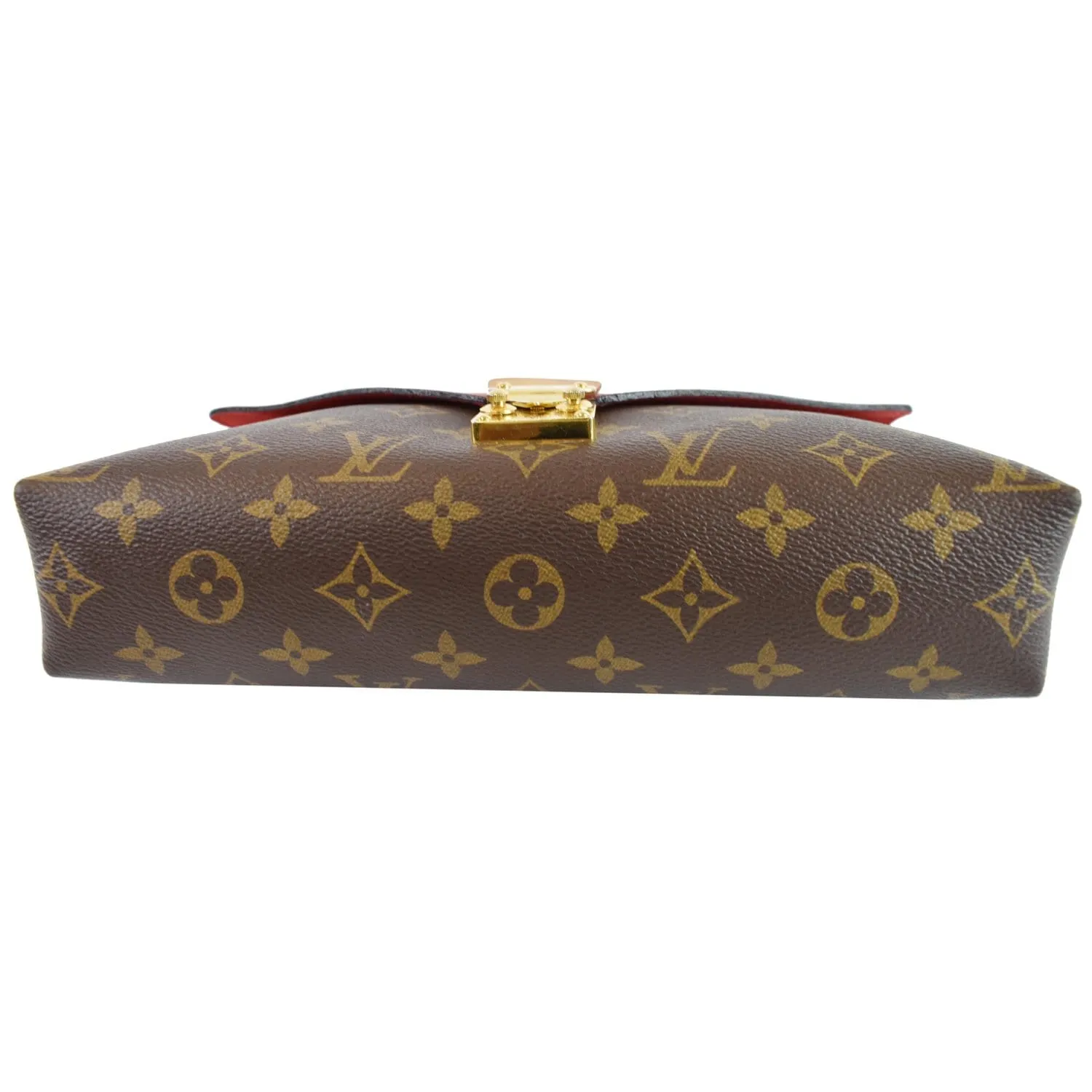 LOUIS VUITTON Pallas Chain Monogram Canvas Crossbody Bag Brown