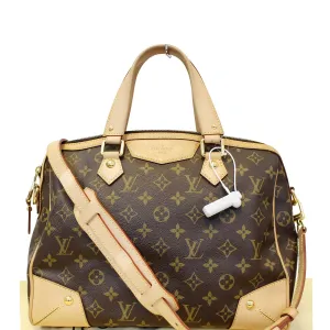 LOUIS VUITTON Retiro PM Monogram Canvas Shoulder Bag Brown