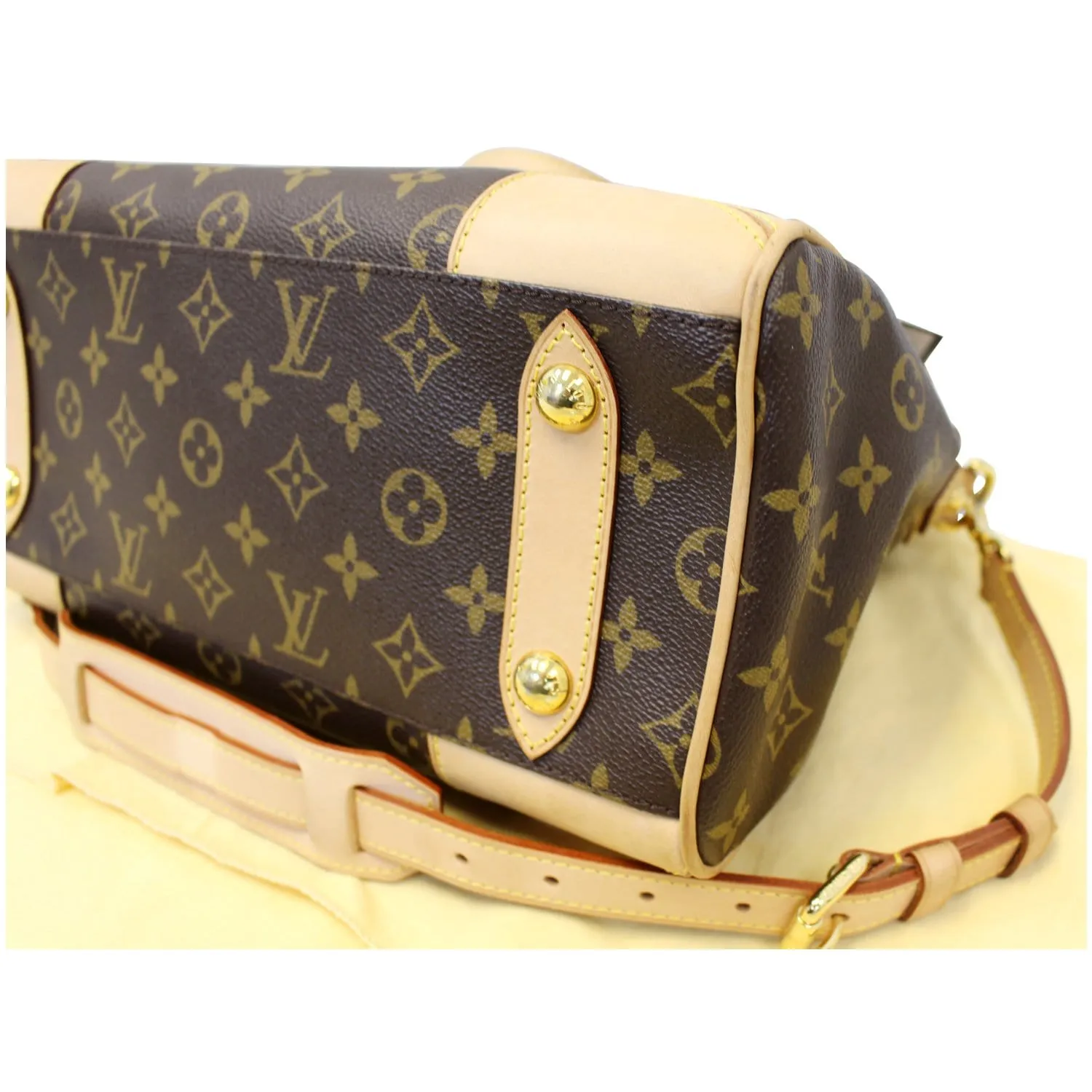 LOUIS VUITTON Retiro PM Monogram Canvas Shoulder Bag Brown