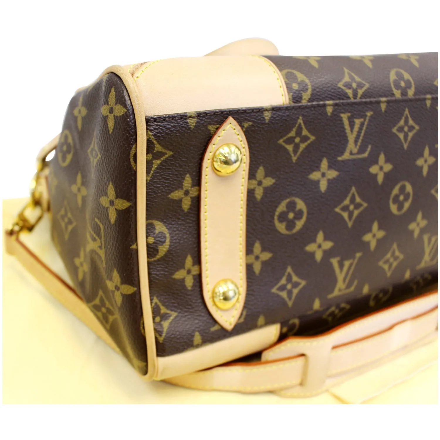 LOUIS VUITTON Retiro PM Monogram Canvas Shoulder Bag Brown