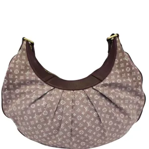LOUIS VUITTON Rhapsody MM Monogram Mini Lin Shoulder Bag Burgundy