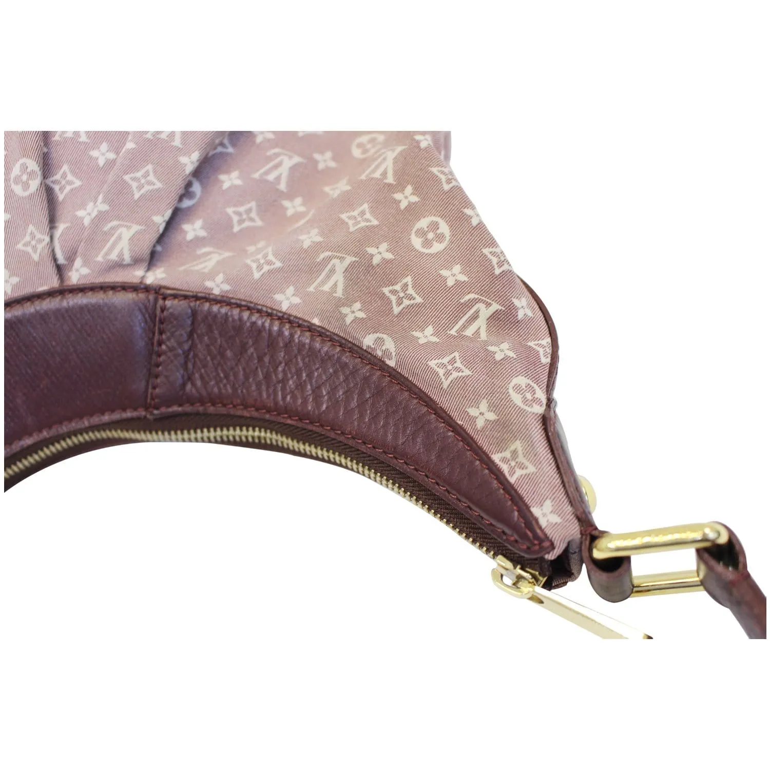 LOUIS VUITTON Rhapsody MM Monogram Mini Lin Shoulder Bag Burgundy