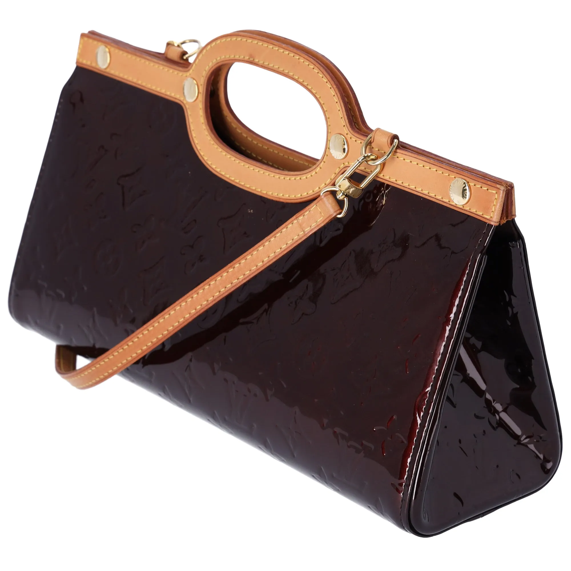 Louis Vuitton Roxbury Drive Monogram Vernis Handbag M91995 Amarante