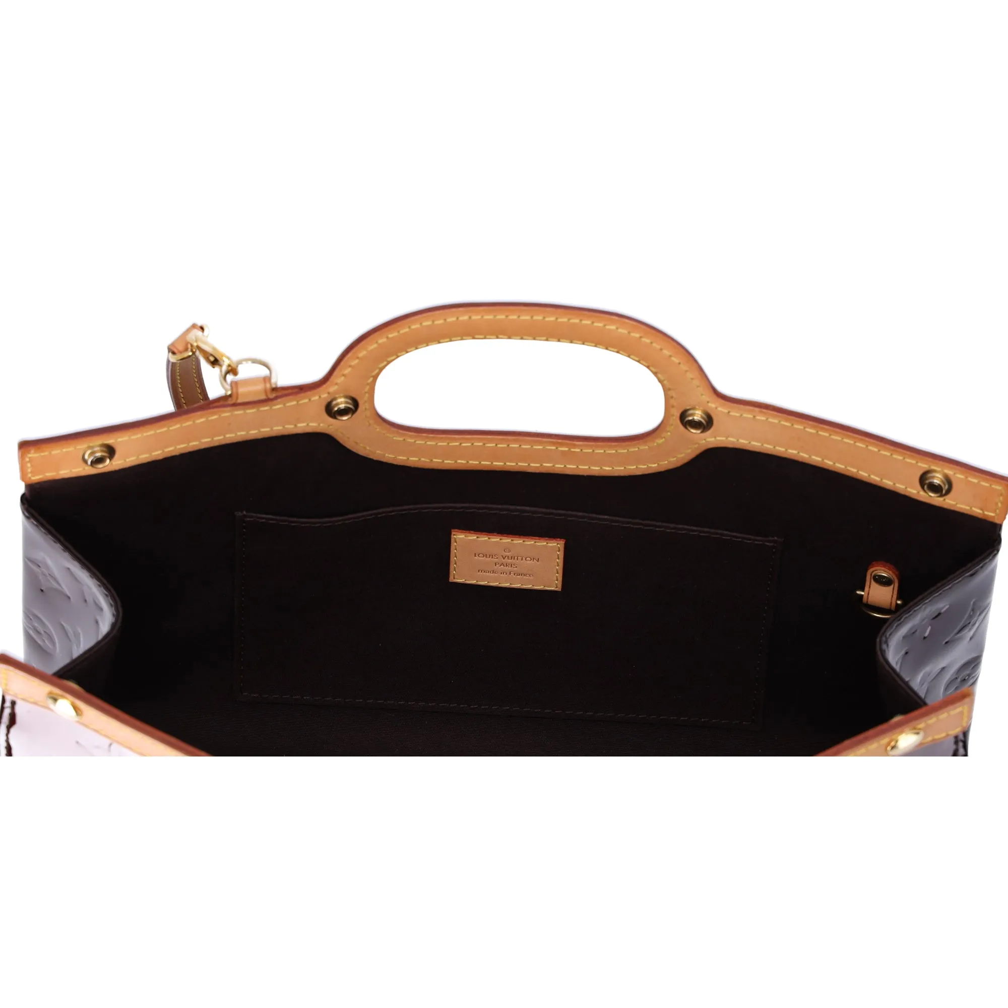 Louis Vuitton Roxbury Drive Monogram Vernis Handbag M91995 Amarante
