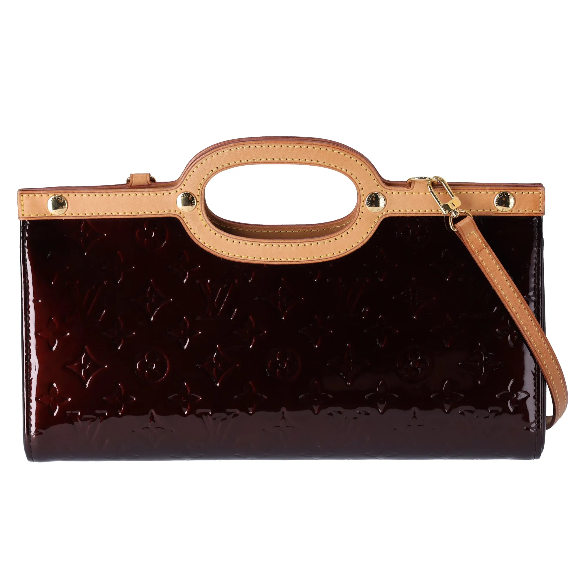 Louis Vuitton Roxbury Drive Monogram Vernis Handbag M91995 Amarante
