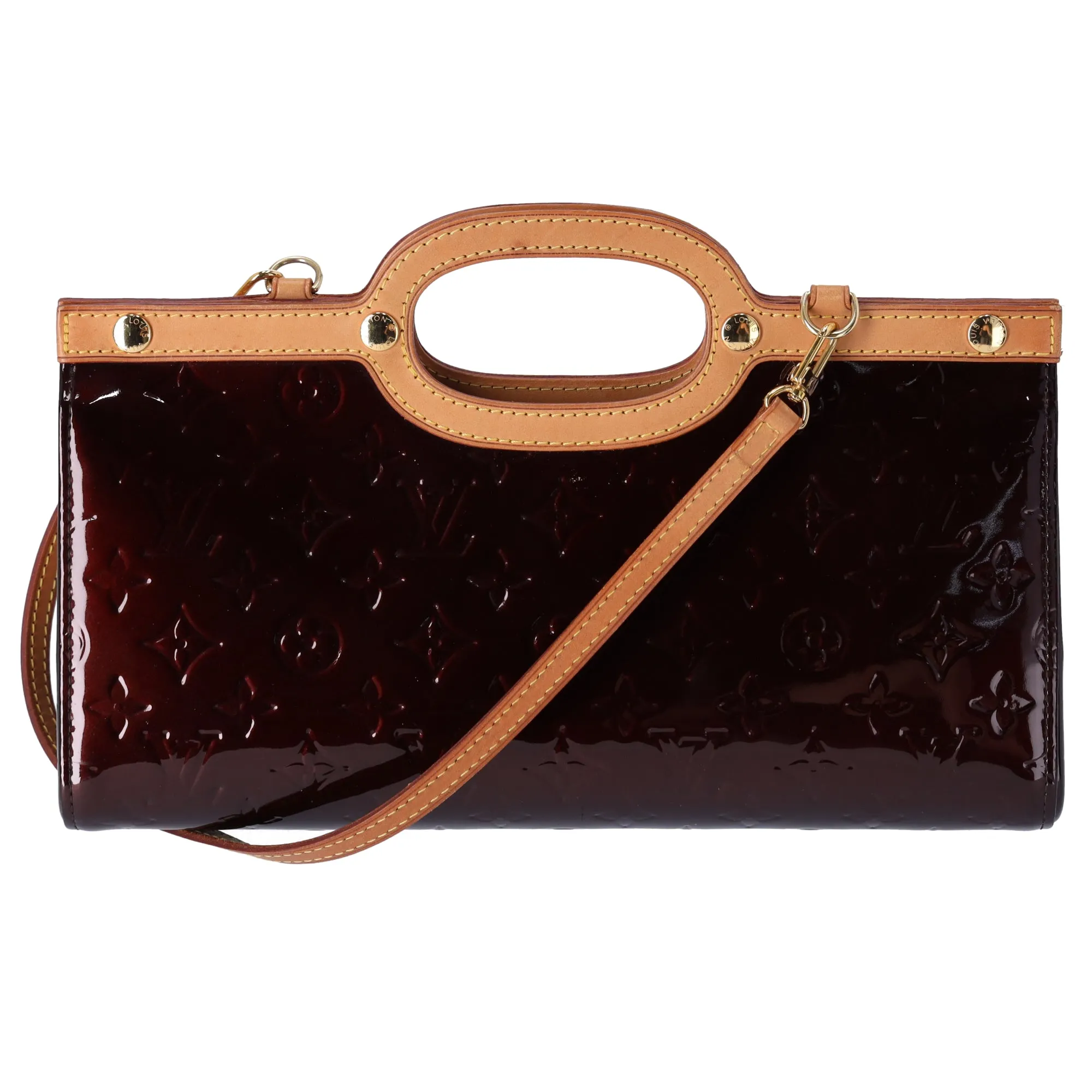 Louis Vuitton Roxbury Drive Monogram Vernis Handbag M91995 Amarante
