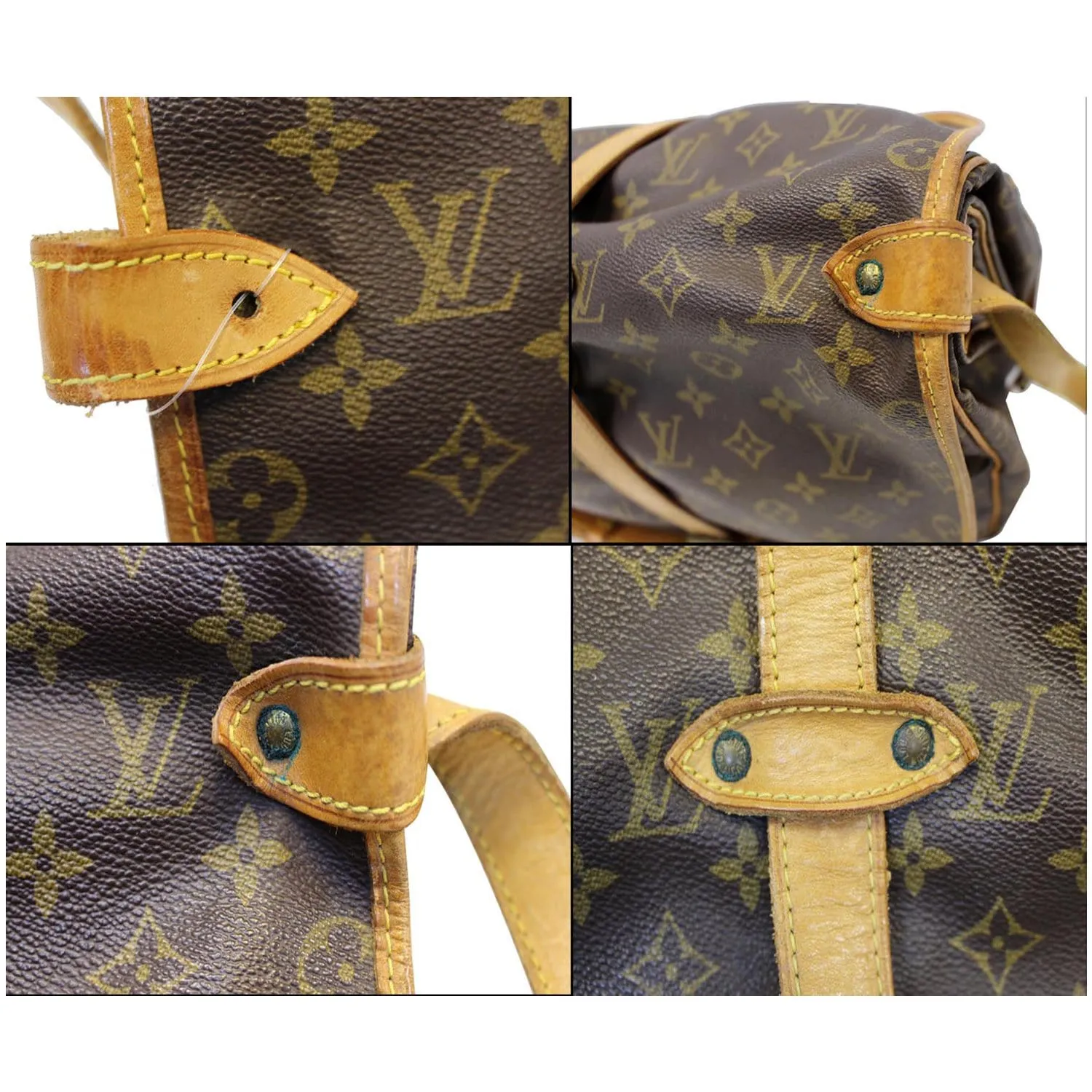 LOUIS VUITTON Saumur 35 Monogram Canvas Shoulder Bag