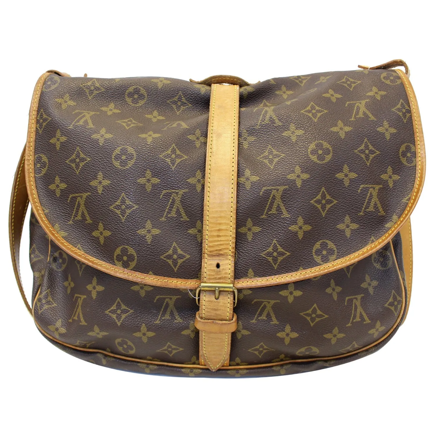 LOUIS VUITTON Saumur 35 Monogram Canvas Shoulder Bag