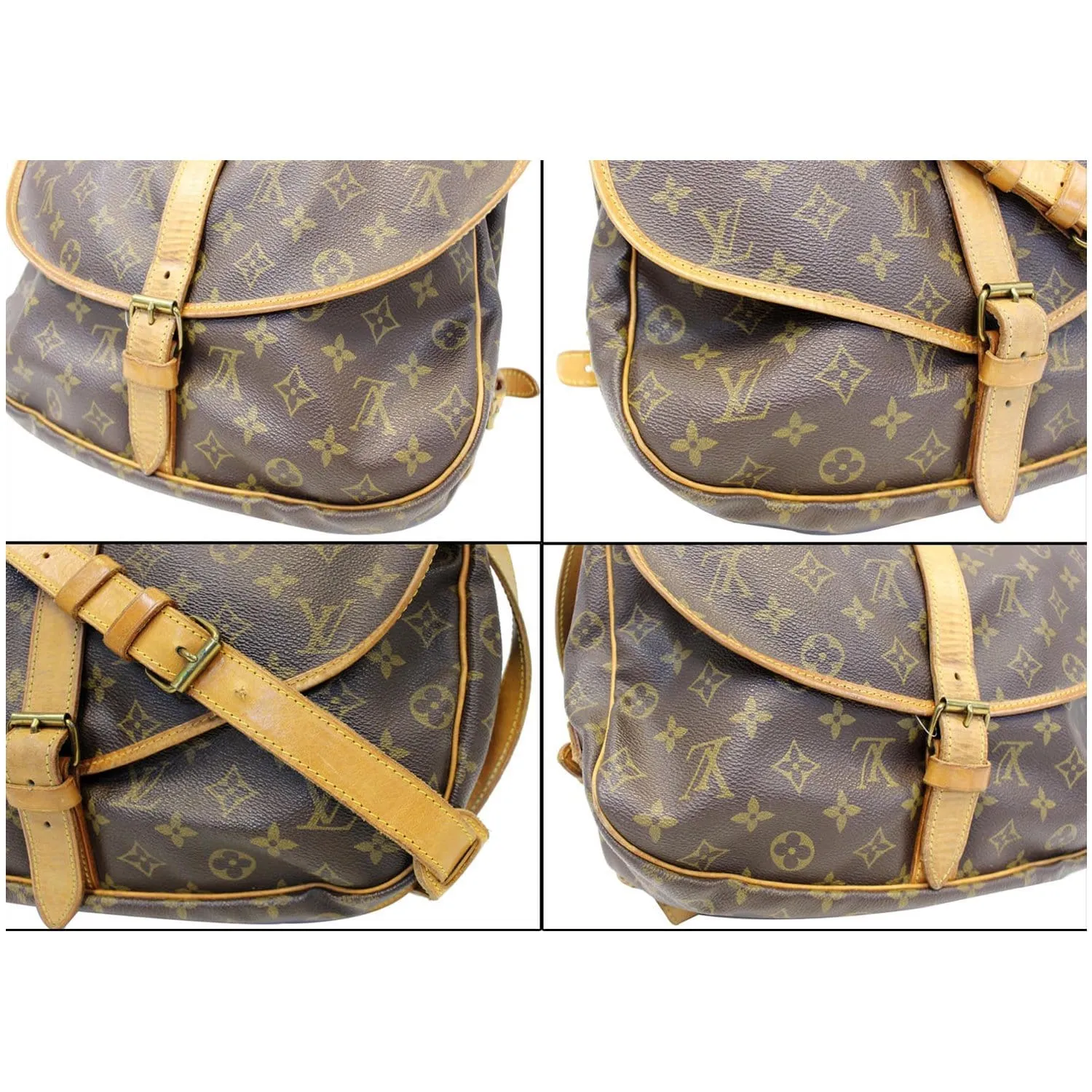 LOUIS VUITTON Saumur 35 Monogram Canvas Shoulder Bag