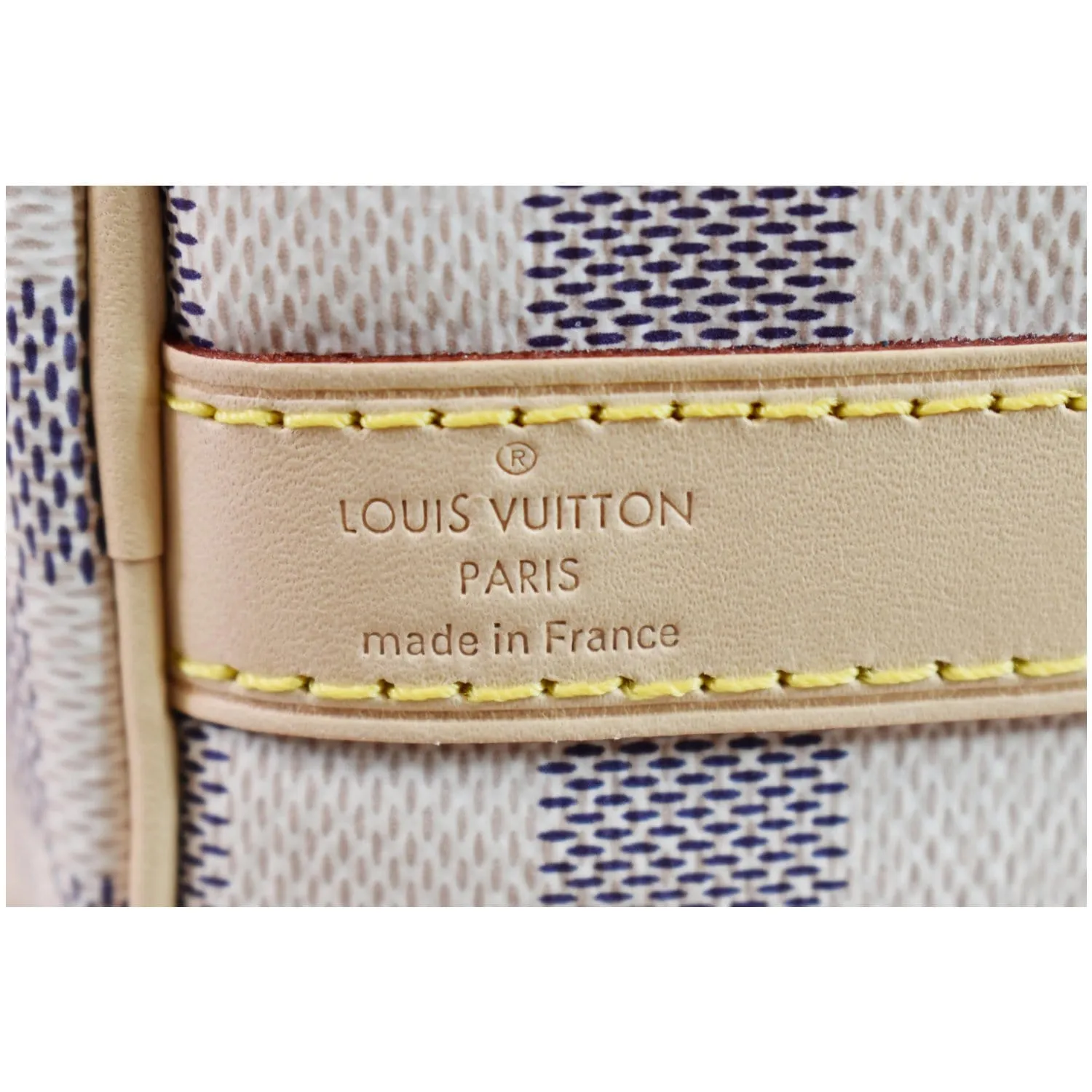 LOUIS VUITTON Speedy 25 Bandouliere Damier Azur Shoulder Bag White
