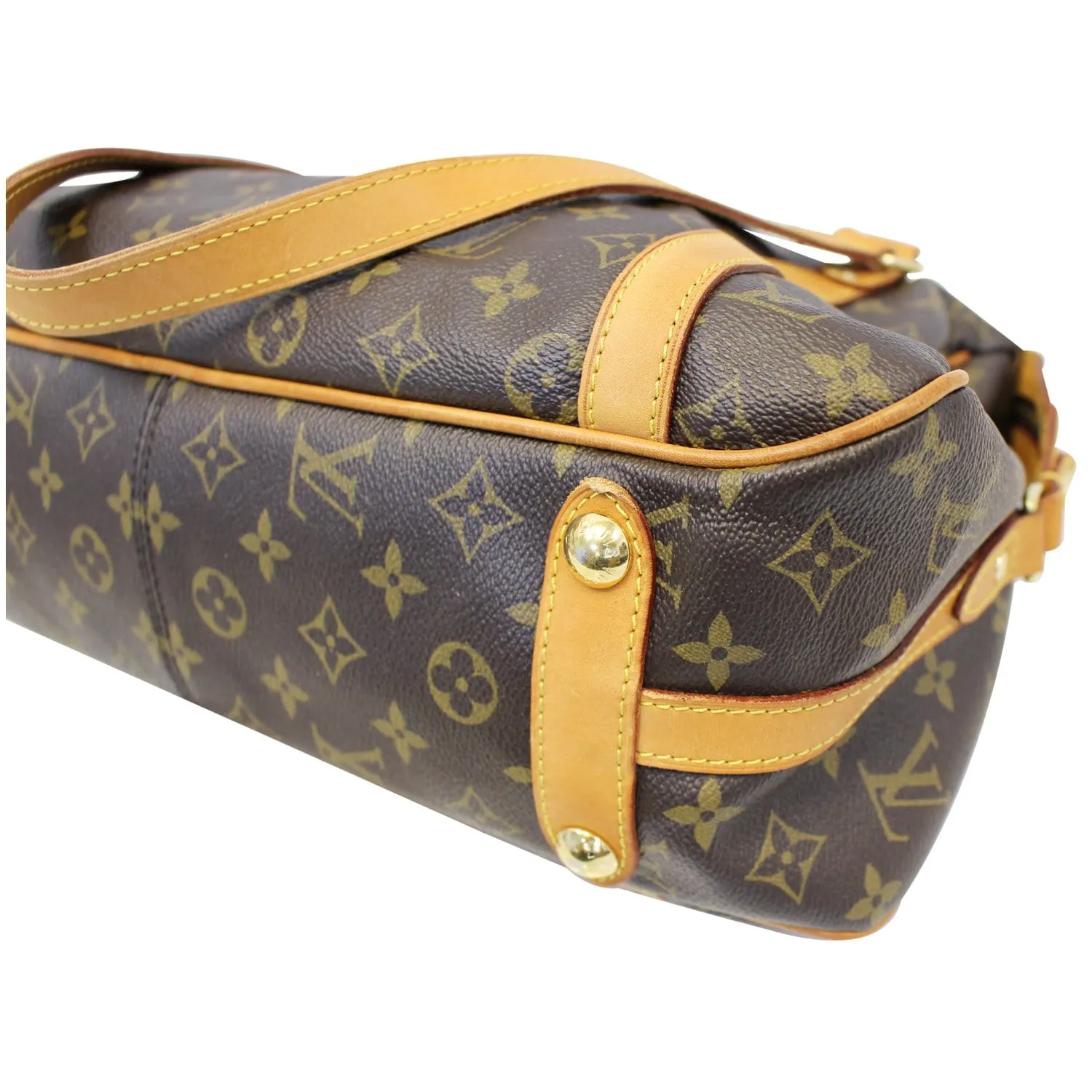 LOUIS VUITTON Stresa PM Monogram Shoulder Bag Brown