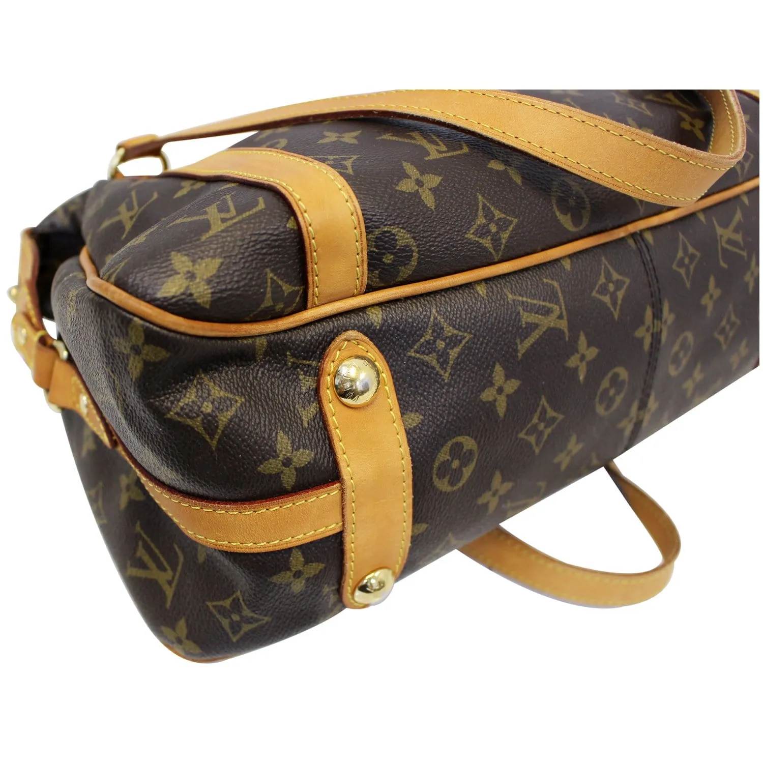 LOUIS VUITTON Stresa PM Monogram Shoulder Bag Brown
