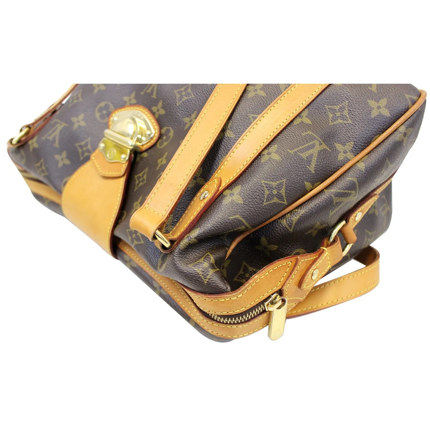 LOUIS VUITTON Stresa PM Monogram Shoulder Bag Brown