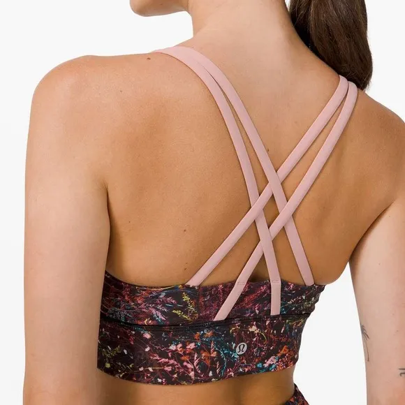 Lululemon Energy Bra Long Line *Medium SupportFoliage Overlay