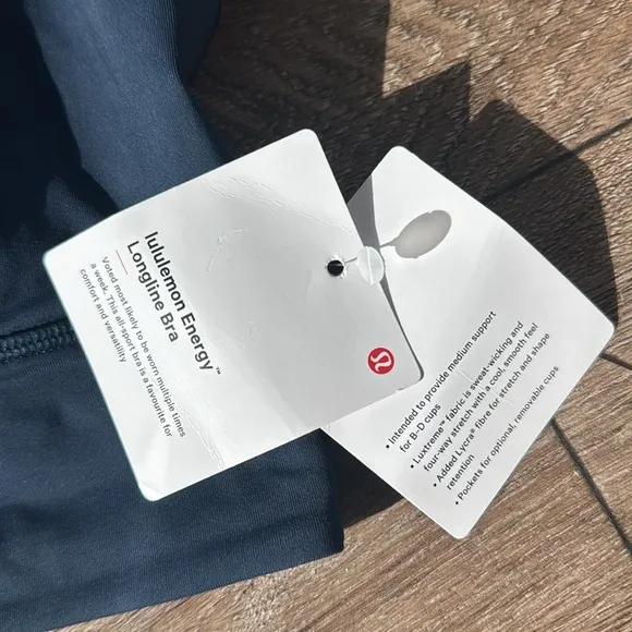 Lululemon Energy Longline Bra *Medium Support, B–D CupsTrue Navy