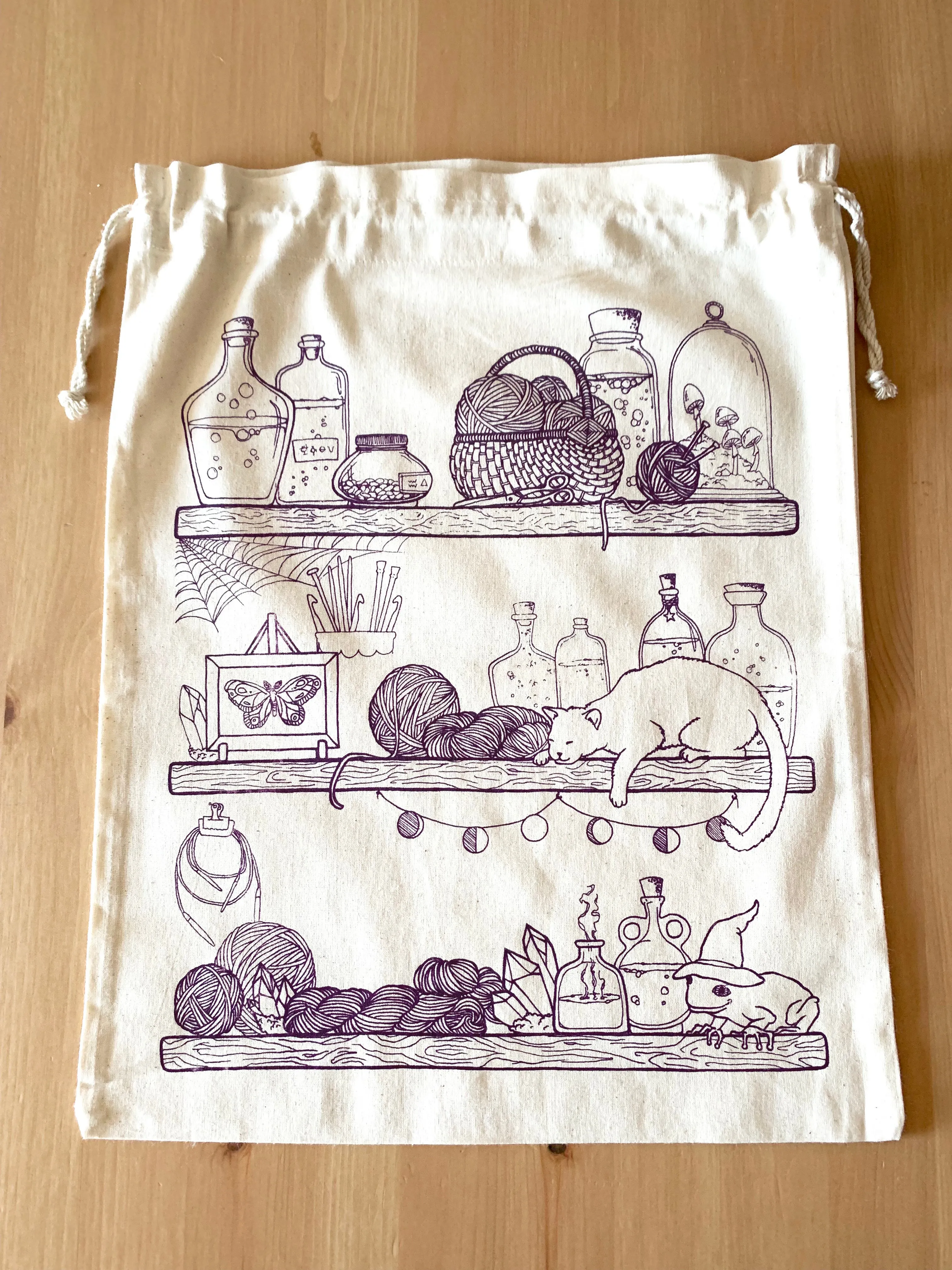 Magical Crafter's Shelf Project Bag | Dawn Kathryn Studios
