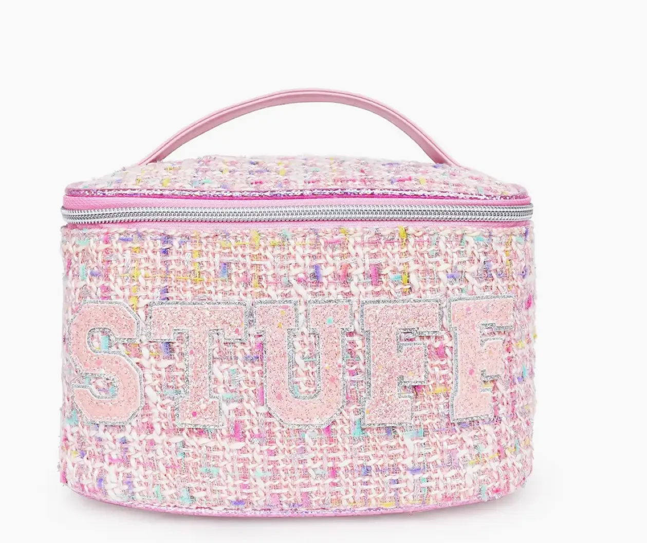 MAKEUP TWEED GLAM BAG