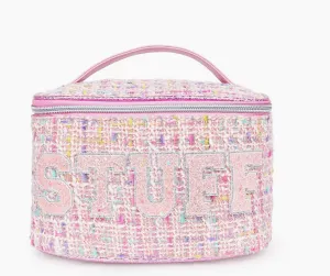 MAKEUP TWEED GLAM BAG