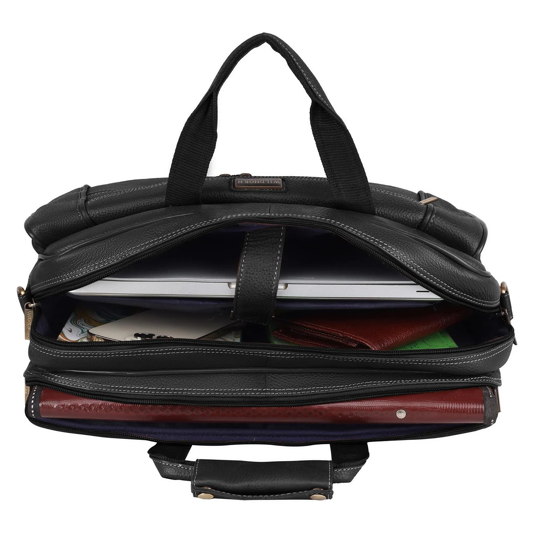 MANCHESTER Leather Laptop Messenger Bag for Men