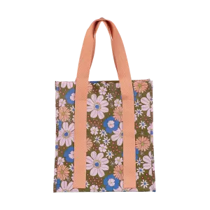 Market Bag Blue Flowers