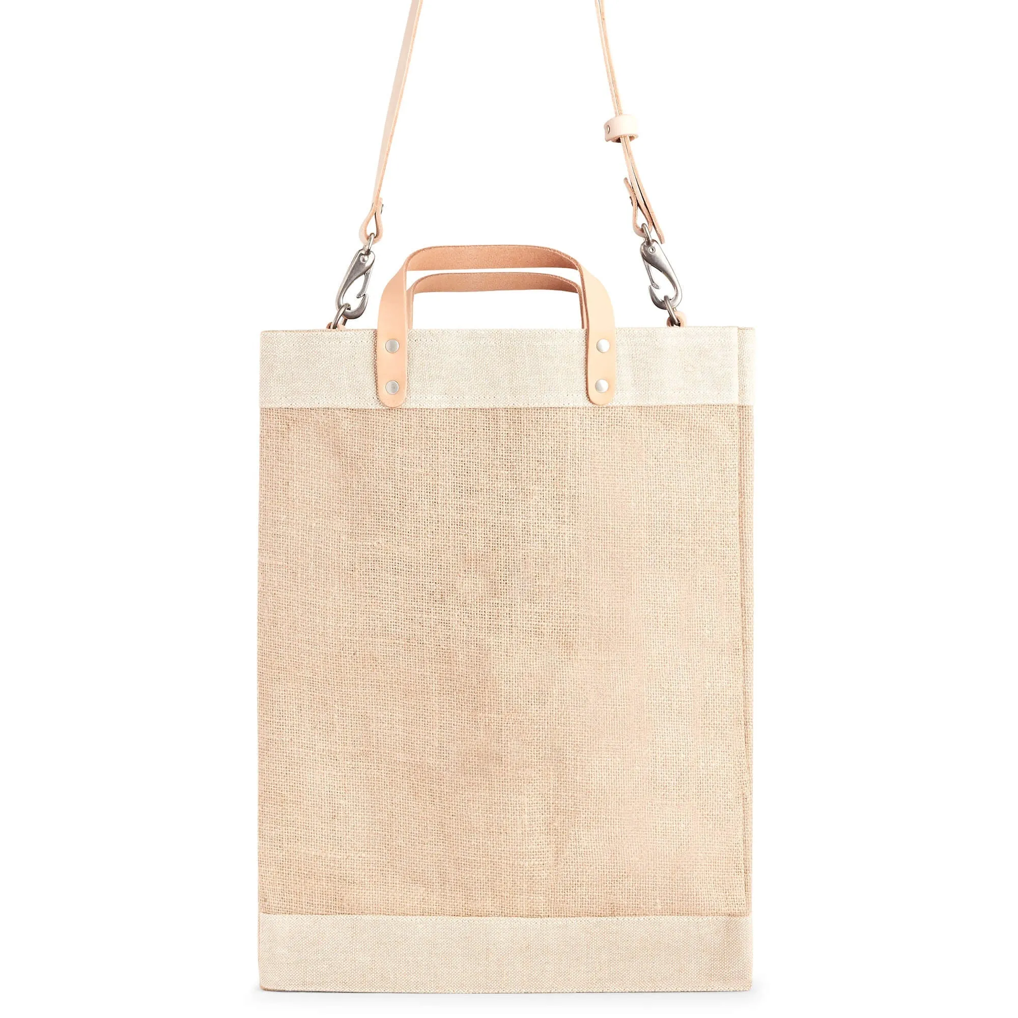 Market Bag in Natural with Strap (003NASTRAP)