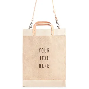 Market Bag in Natural with Strap (003NASTRAP)