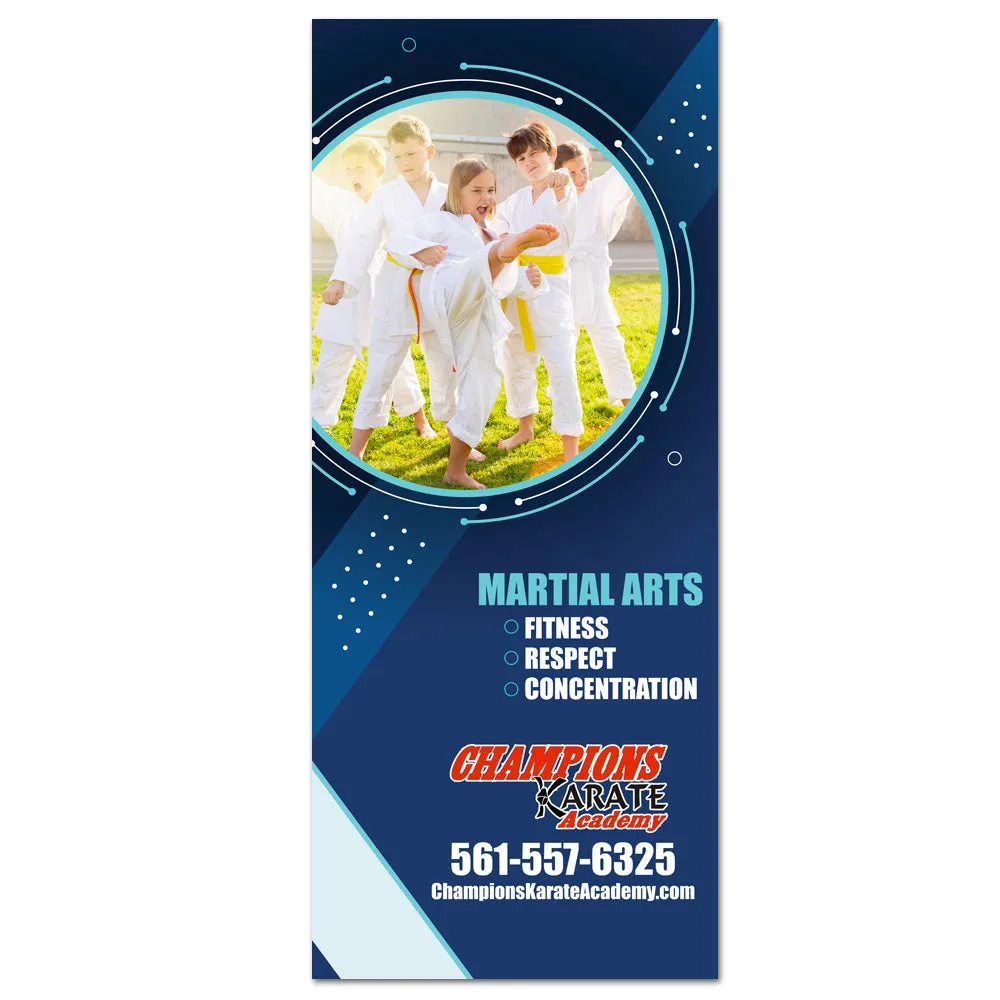 Martial Arts Circle Pop Up Banner