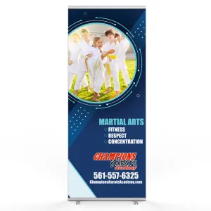 Martial Arts Circle Pop Up Banner