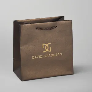 Matching Paper Shopping Bag in Bronze