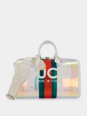 Medium Transparent Duffle with Web
