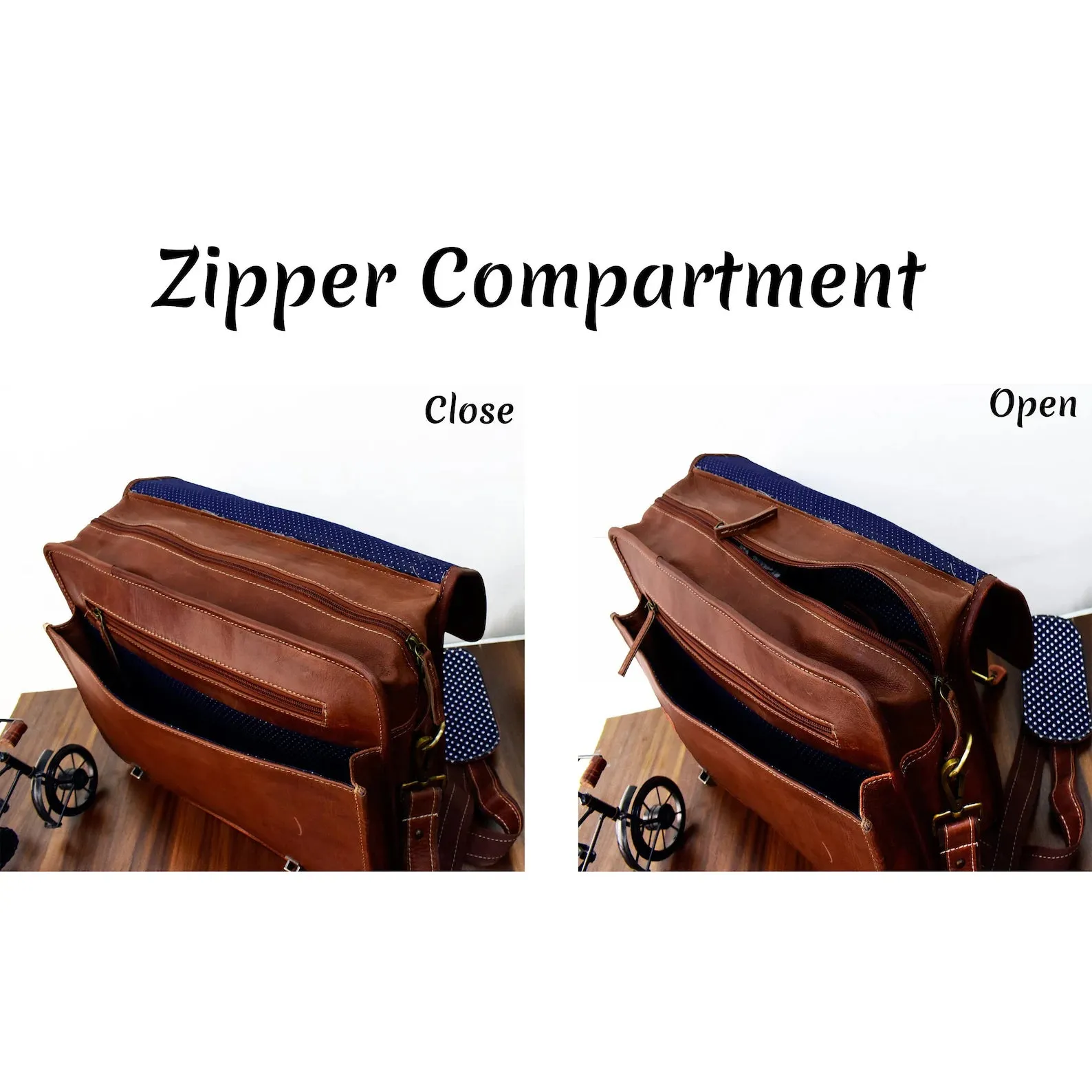 Men's leather Bag Messenger Leather bag