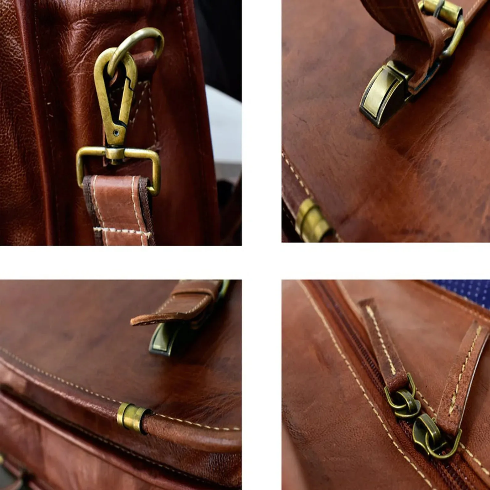 Men's leather Bag Messenger Leather bag