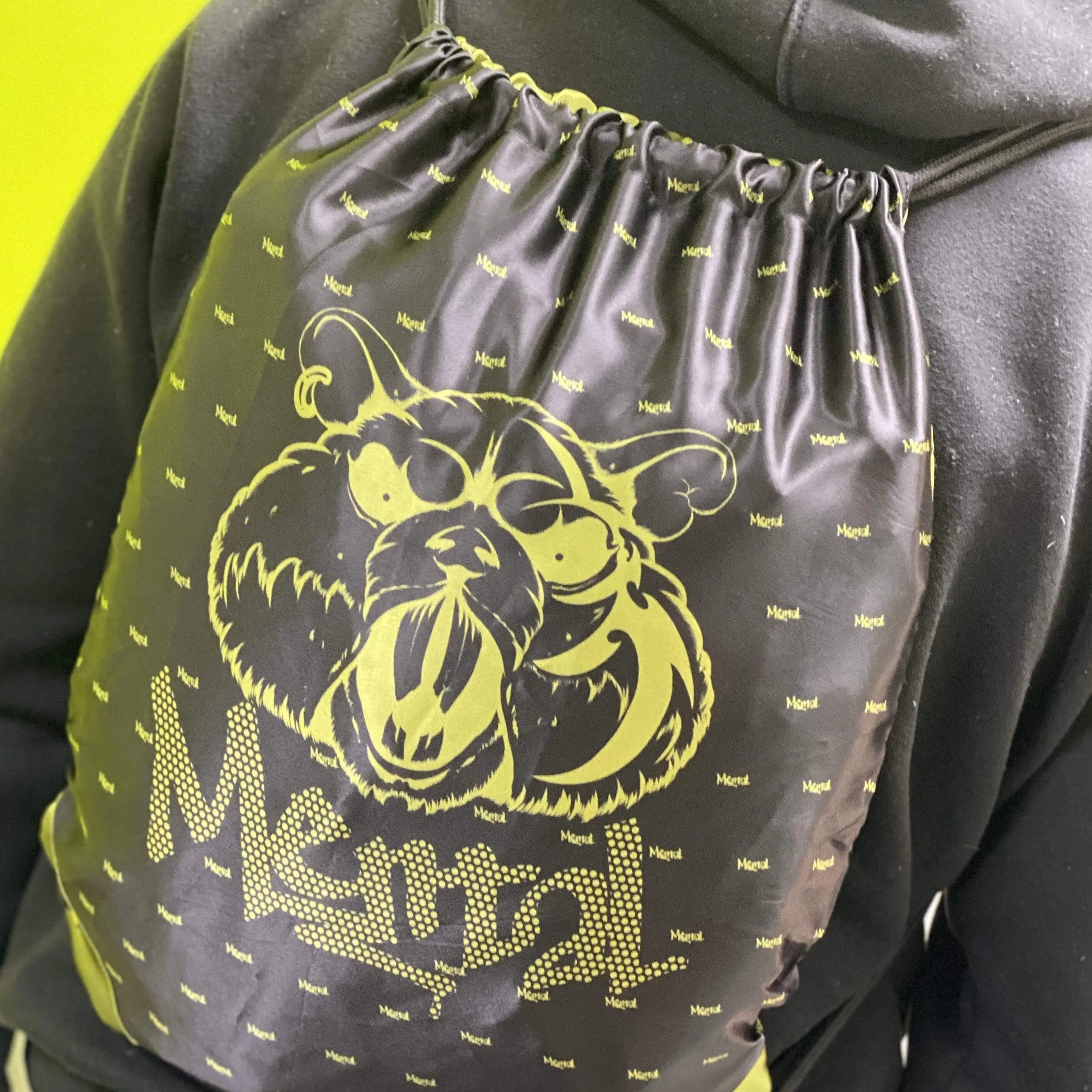 Mental Culture Drawstring Bag - Khaki