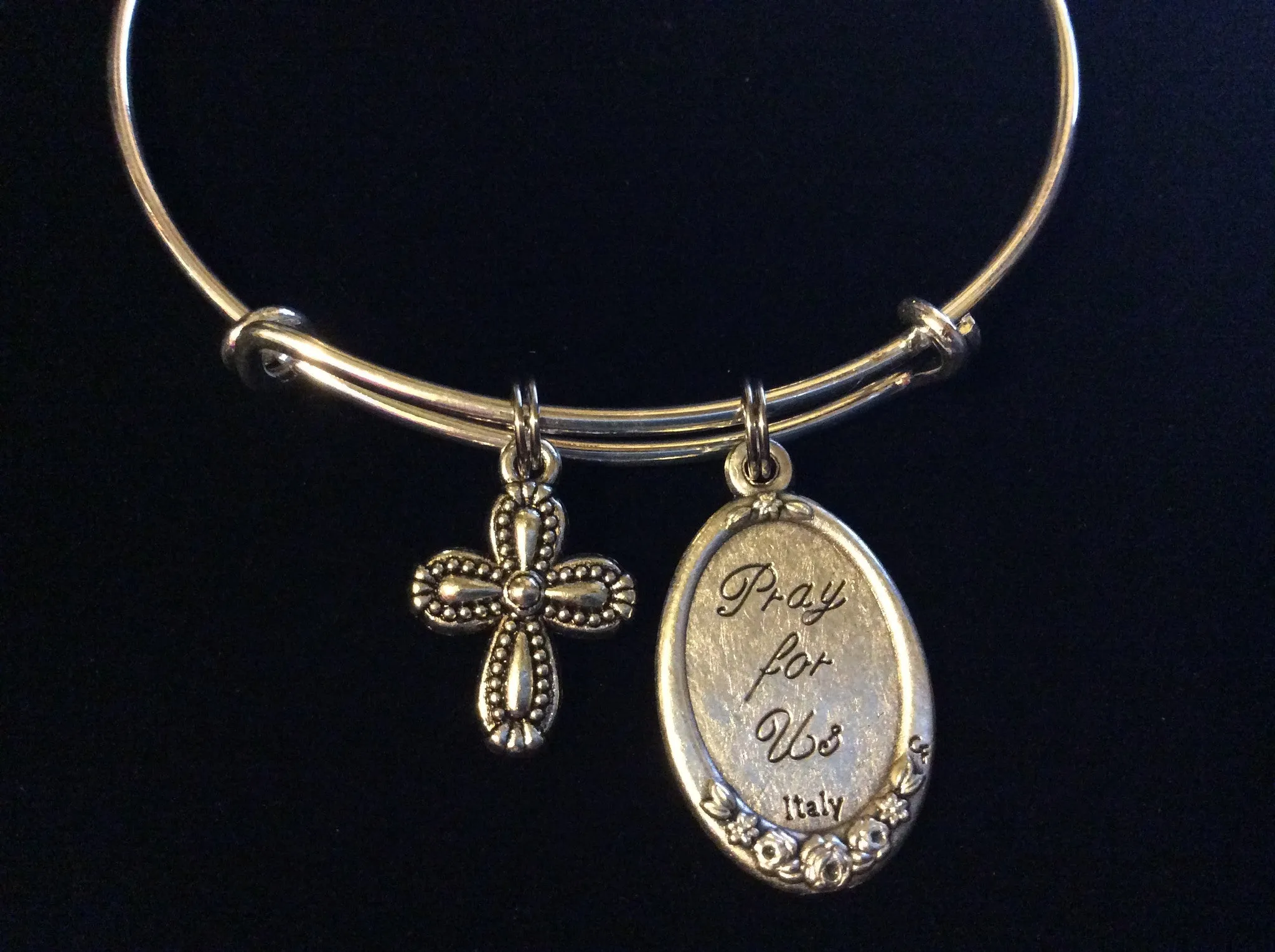 Merciful Like the Father Enameled Jubilee of Mercy Expandable Charm Bracelet Inspirational