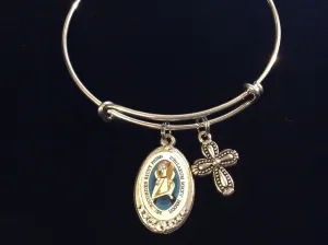 Merciful Like the Father Enameled Jubilee of Mercy Expandable Charm Bracelet Inspirational