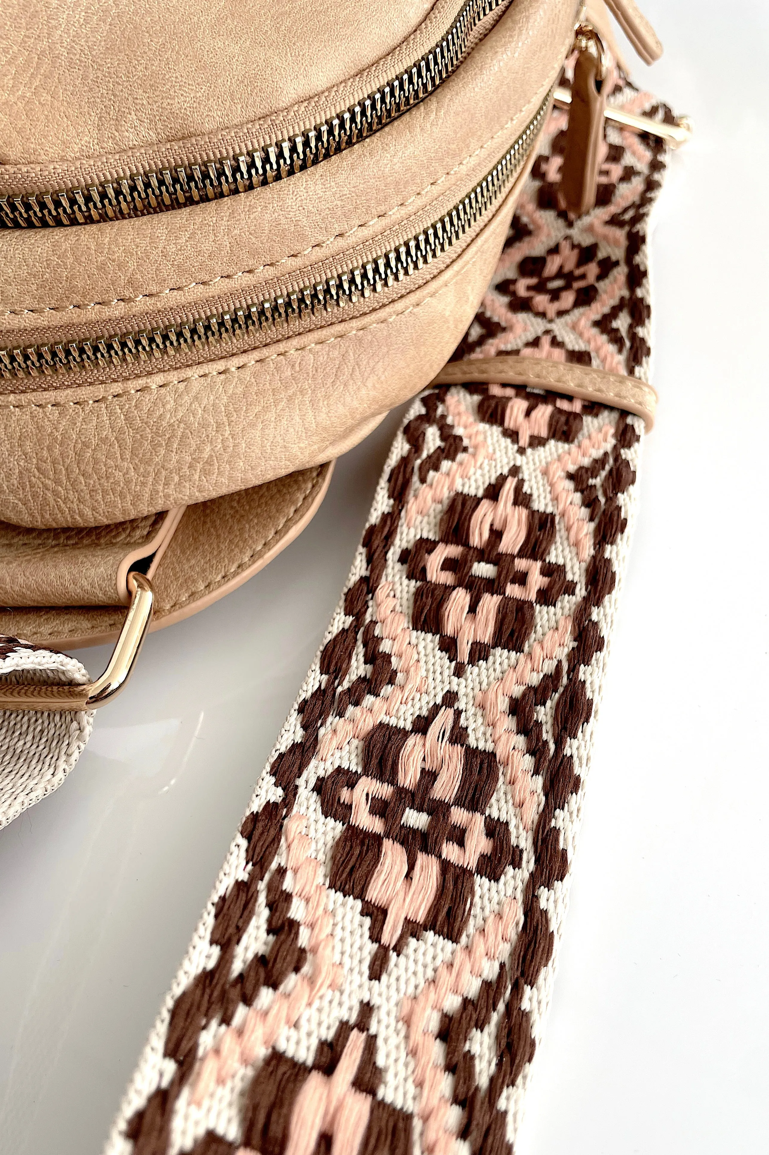 MEREDITH GUITAR STRAP SLING BACKPACK IN TAN